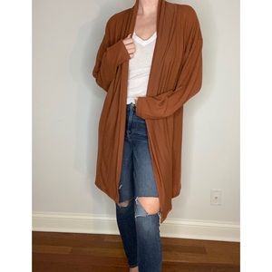 oversized cardigan brown